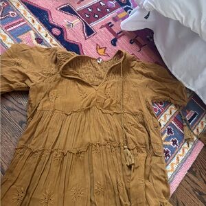 Free People Mustard Dress